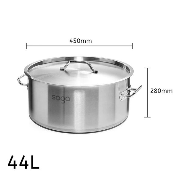 SOGA Stainless Steel 44L Stockpot - Picture 6 of 12